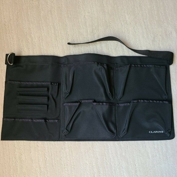 Clarins Professional Cosmetic Makeup Apron Brush Artist Belt Holder NEW - Picture 2 of 8